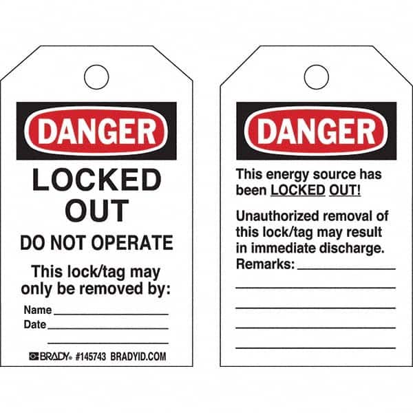 Do Not Operate Tag: 5