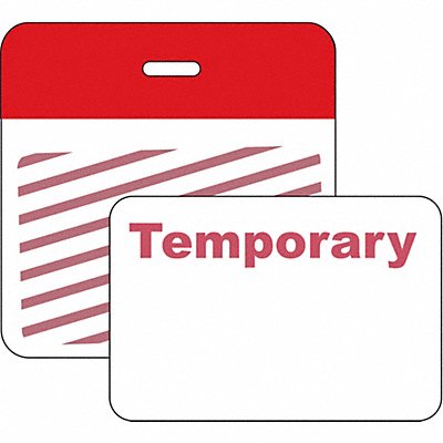 Clip/Badge 1 Week Red/White PK500 MPN:95668