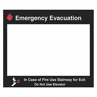 Fire Stairways Sign 15 x 17 In. MPN:102857