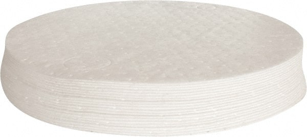 Drum Top Pads, Total Package Absorption Capacity: 6 , Overall Diameter: 22 , Drum Compatibility: 55 Gal. Drums w/1 & 2 Holes , Material: Polypropylene  MPN:DTO25