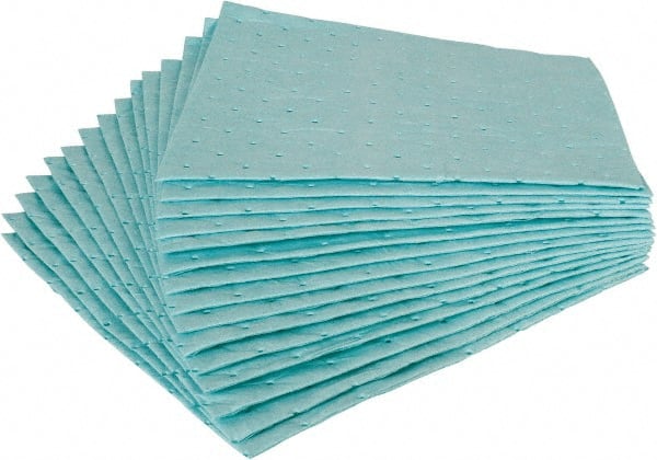 Sorbent Pad: Chemical & Hazmat Use, 1' Wide, 1' Long, 21 gal, Green MPN:SPCUN1113