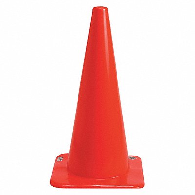 Traffic Cone Vinyl 28 in H Orange MPN:80112