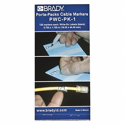 Wire Marker Book Write-On Self-Laminatng MPN:PWC-PK-1