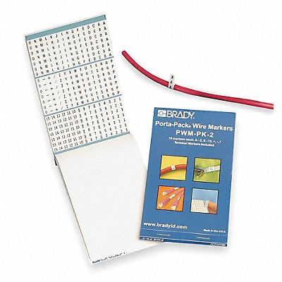 Wire Marker Book Preprintd Self-Adhesiv MPN:PWM-LC-3