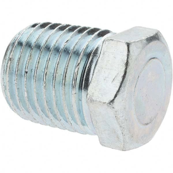 Industrial Pipe Hex Plug: 1/4