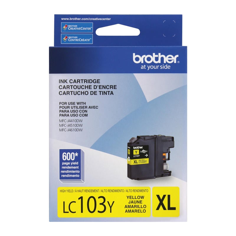 Brother LC103 Yellow Ink Cartridge, LC103Y (Min Order Qty 5) MPN:BRTLC103YS