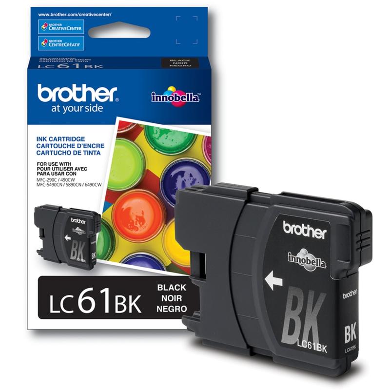 Brother LC61 Black Ink Cartridge, LC61BK (Min Order Qty 3) MPN:BRTLC61BKS