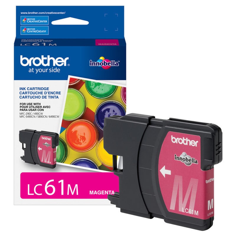 Brother LC61 Magenta Ink Cartridge, LC61M (Min Order Qty 5) MPN:BRTLC61MS