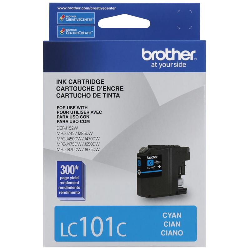 Brother LC101 Cyan Ink Cartridge, LC101-C (Min Order Qty 7) MPN:LC101C