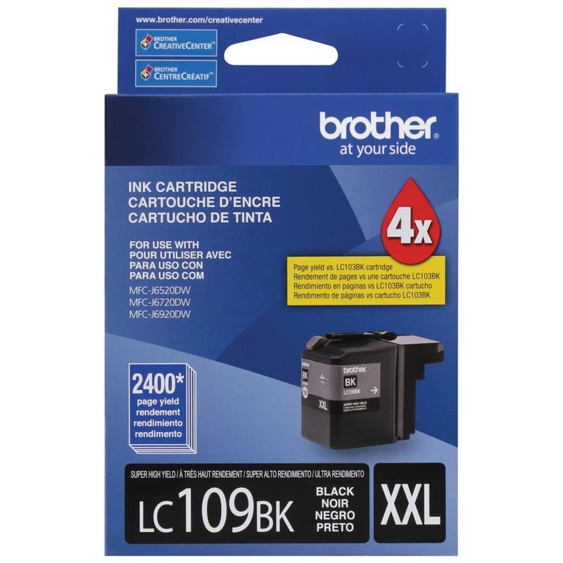 Brother LC109 Black Super-High-Yield Ink Cartridge, LC109BK, LC109BKS (Min Order Qty 2) MPN:LC109BKS