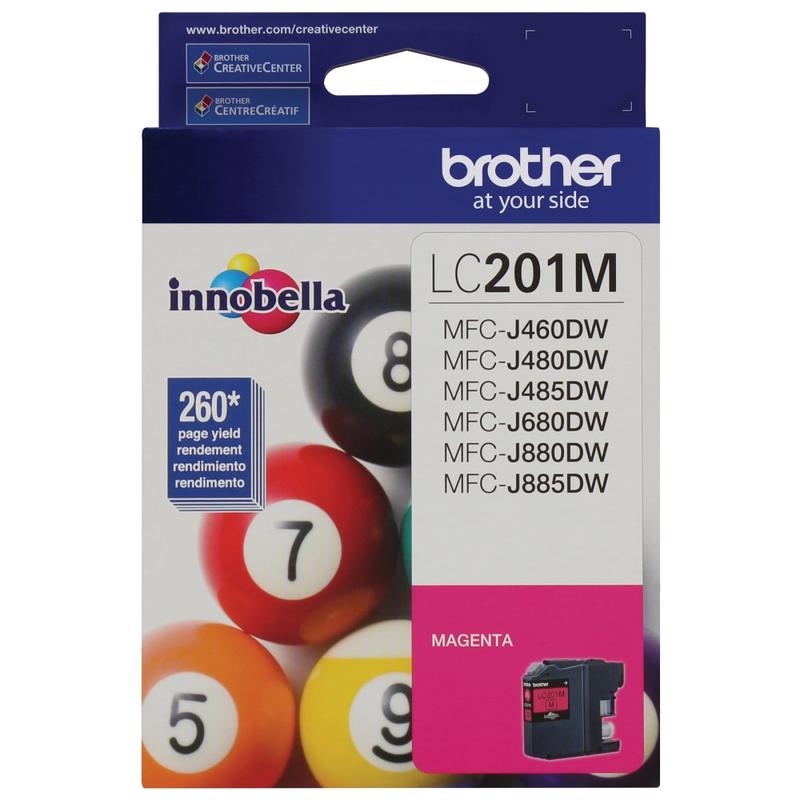 Brother LC201 Magenta Ink Cartridge, LC201M (Min Order Qty 7) MPN:LC201M