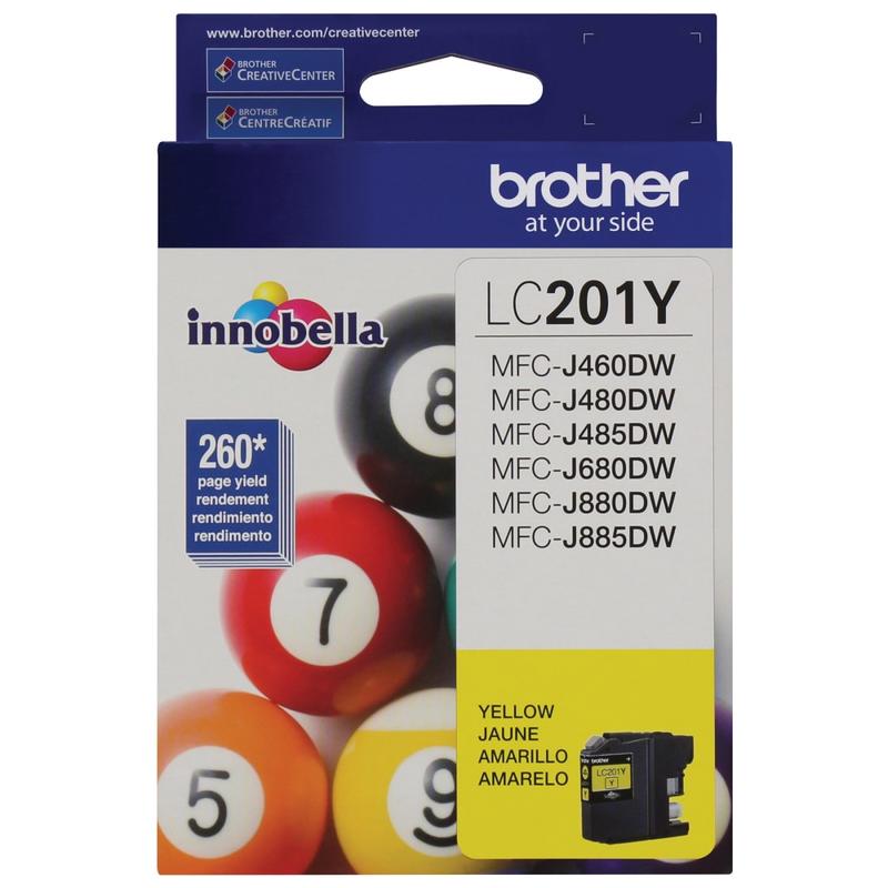 Brother LC201 Yellow Ink Cartridge, LC201Y (Min Order Qty 7) MPN:LC201Y