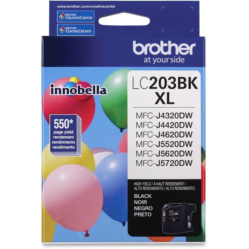 Brother Genuine Innobella Black High-Yield Ink Cartridge (Min Order Qty 3) MPN:LC203BK