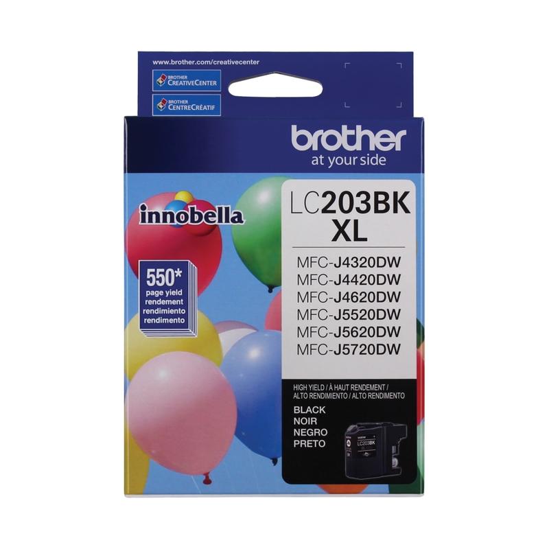 Brother LC203 Black High-Yield Ink Cartridge, LC203BKS (Min Order Qty 3) MPN:LC203BKS