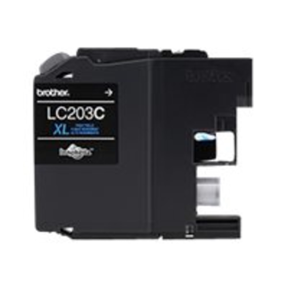 Brother LC203 Cyan High-Yield Ink Cartridge, LC203C (Min Order Qty 4) MPN:LC203C