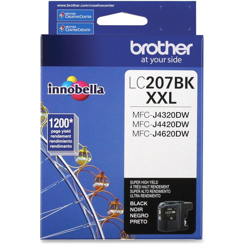 Brother LC207 Black Super-High-Yield Ink Cartridge, LC207BK (Min Order Qty 2) MPN:LC207BK