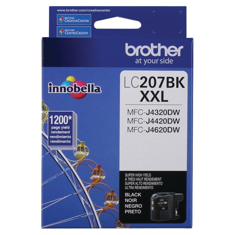 Brother LC207 Black Super-High-Yield Ink Cartridge, LC207BKS (Min Order Qty 3) MPN:LC207BKS