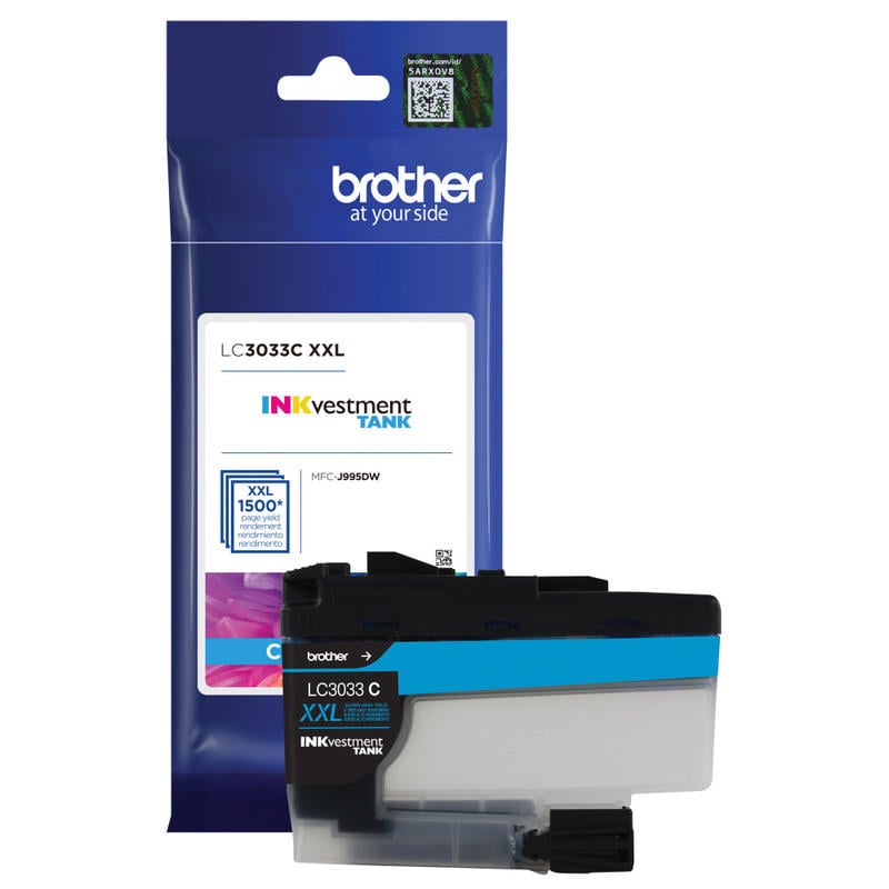 Brother LC3033 INKvestment Cyan High-Yield Ink Tank, LC3033C (Min Order Qty 3) MPN:LC3033C