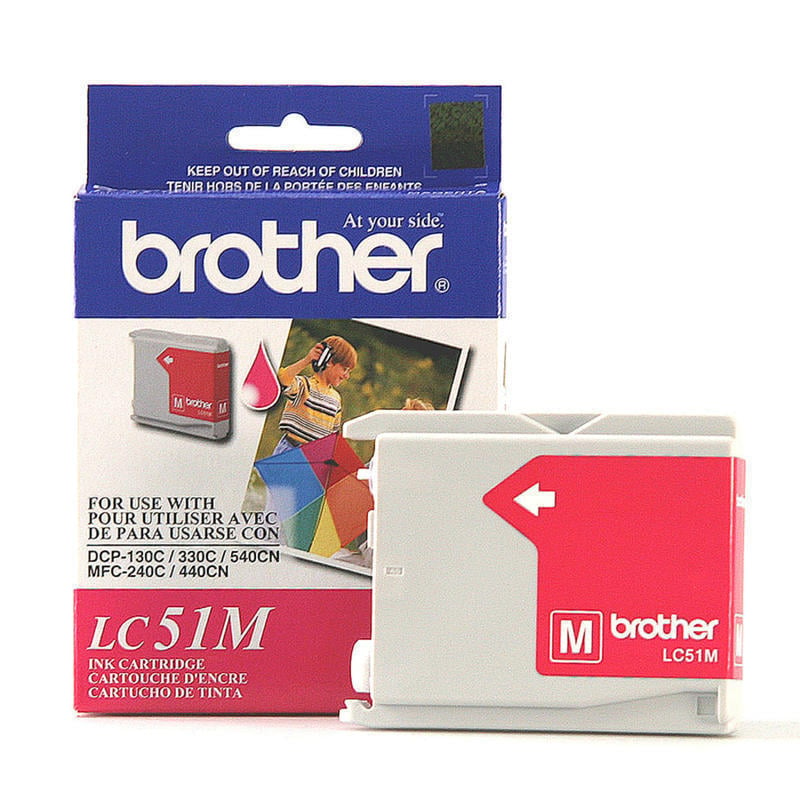 Brother LC51 Magenta Ink Cartridge, LC51M (Min Order Qty 4) MPN:LC51M