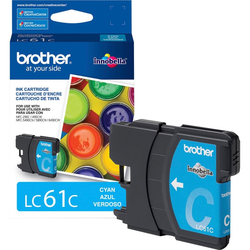 Brother LC61C Cyan Ink Cartridge (Min Order Qty 4) MPN:LC61C