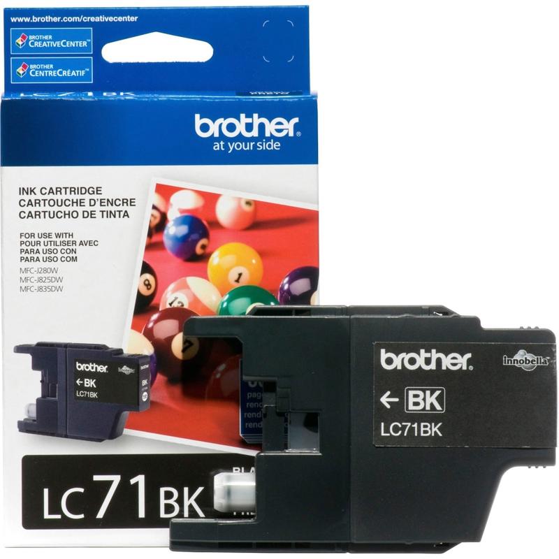 Brother LC71I Black Ink Cartridge, LC71BK (Min Order Qty 4) MPN:LC71BK