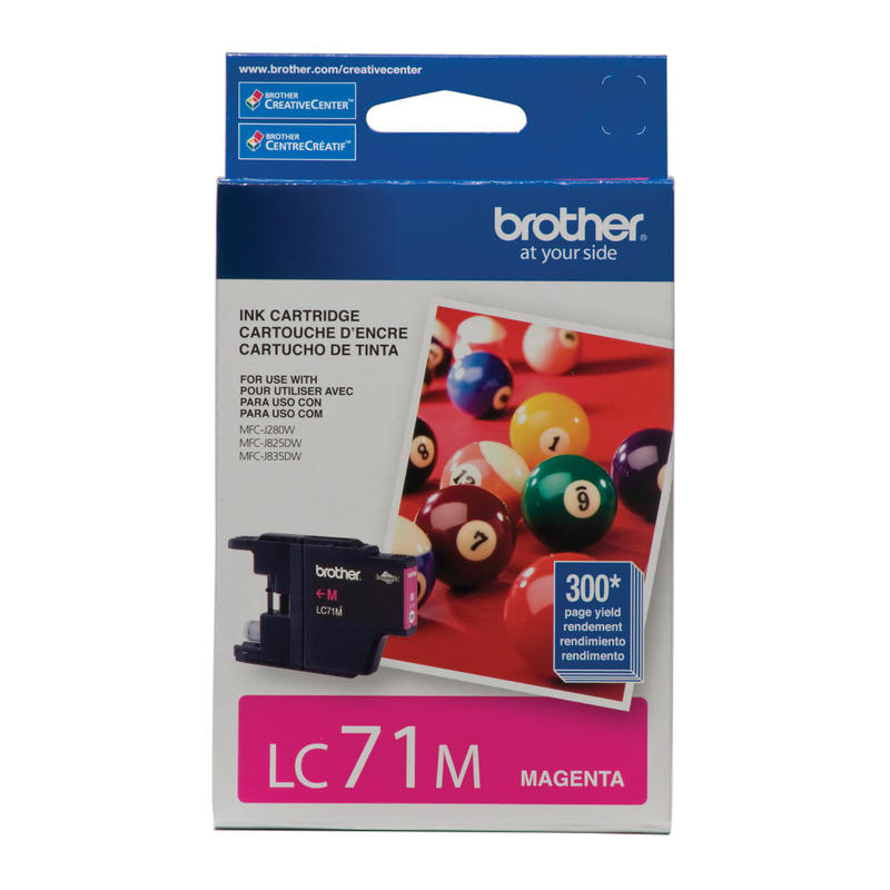 Brother LC71 Magenta Ink Cartridge, LC71M (Min Order Qty 5) MPN:LC71M