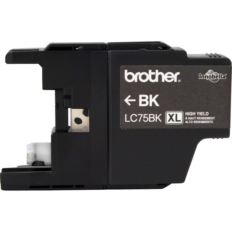 Brother LC75 Black High-Yield Ink Cartridge, LC75BK, BRTLC75BK (Min Order Qty 3) MPN:LC75BK