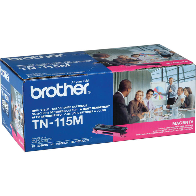 Brother TN-115 Magenta Toner Cartridge, TN-115M MPN:TN115M