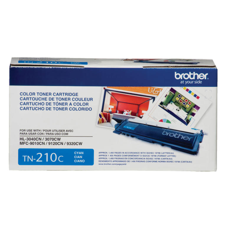 Brother TN-210 Cyan Toner Cartridge, TN-210C MPN:TN210C