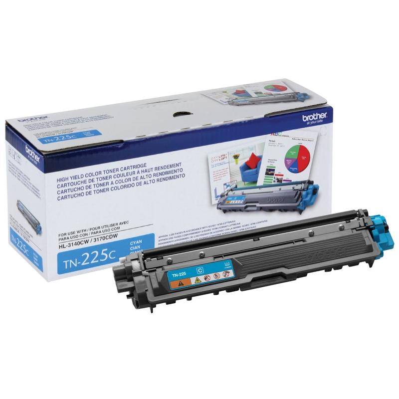 Brother TN-225 Cyan High Yield Toner Cartridge, TN-225C MPN:TN225C