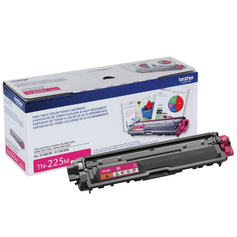 Brother TN-225 Magenta High Yield Toner Cartridge, TN-225M MPN:TN225M