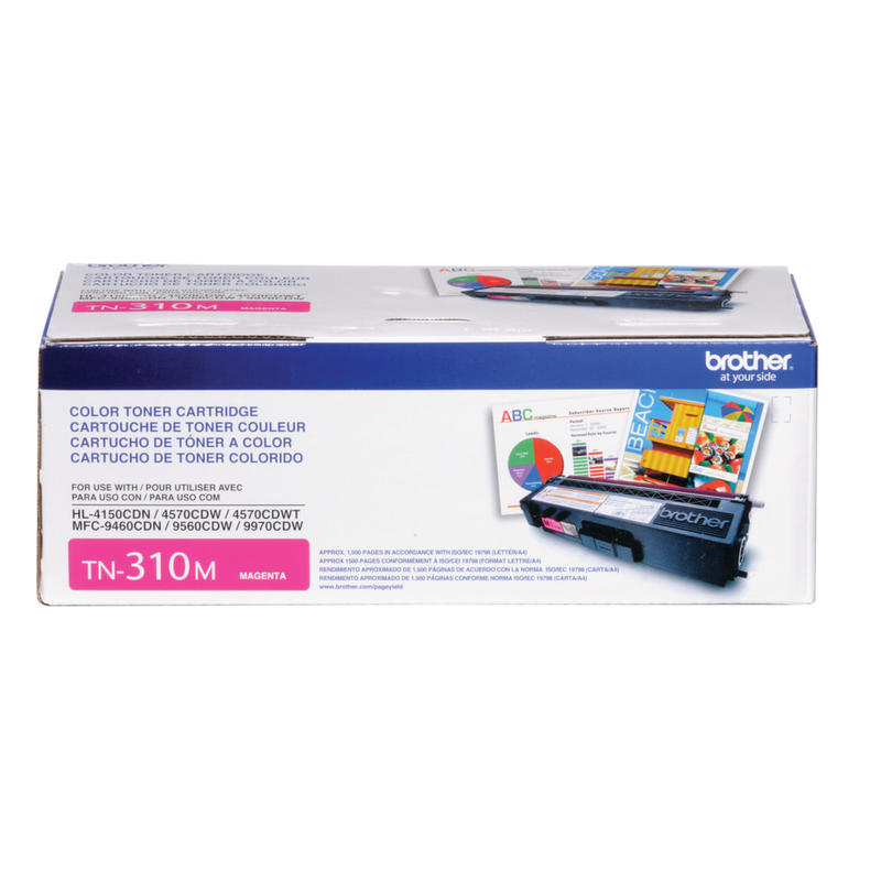 Brother TN-310 Magenta Toner Cartridge, TN-310M MPN:TN310M