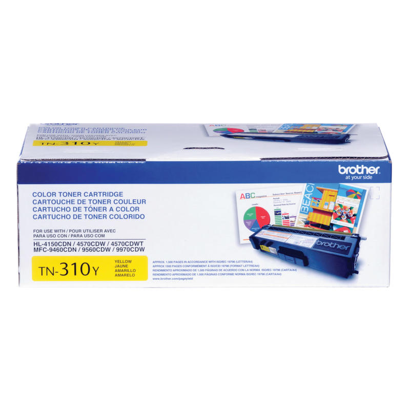 Brother TN-310 Yellow Toner Cartridge, TN-310Y MPN:TN310Y