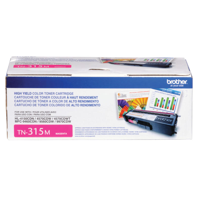 Brother TN-315 Magenta Toner Cartridge, TN-315M MPN:TN315M