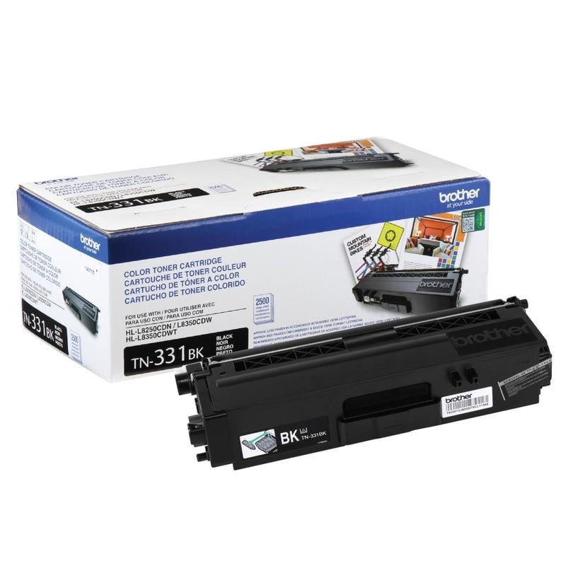 Brother TN-331 Black Toner Cartridge, TN-331BK MPN:TN331BK