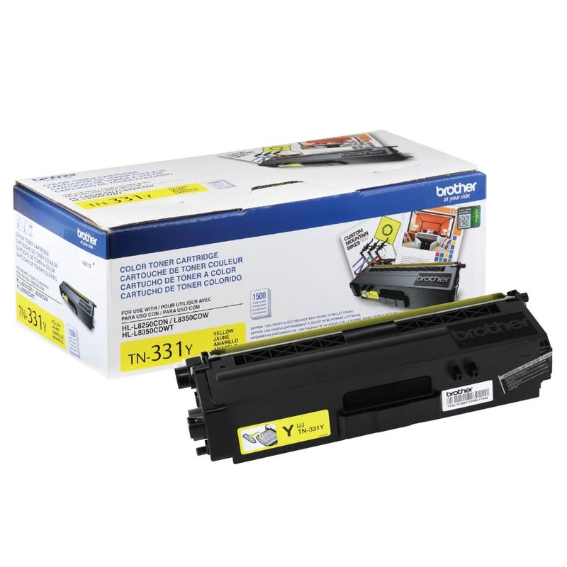 Brother TN-331Y Yellow Toner Cartridge, TN-331Y MPN:TN331Y