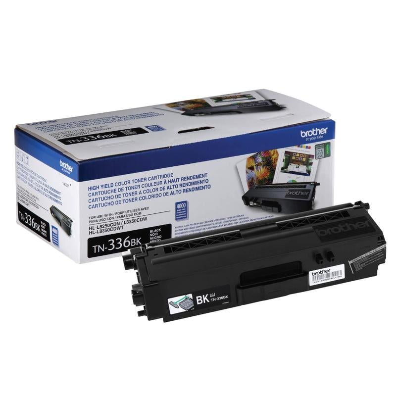 Brother TN-336 Black High Yield Toner Cartridge, TN-336BK MPN:TN336BK