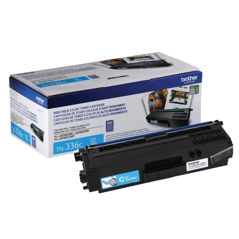 Brother TN-336 Cyan High Yield Toner Cartridge, TN-336C MPN:TN336C