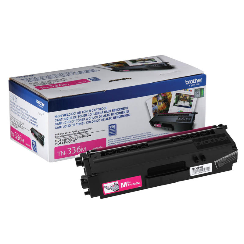 Brother TN-336 Magenta High Yield Toner Cartridge, TN-336M MPN:TN336M