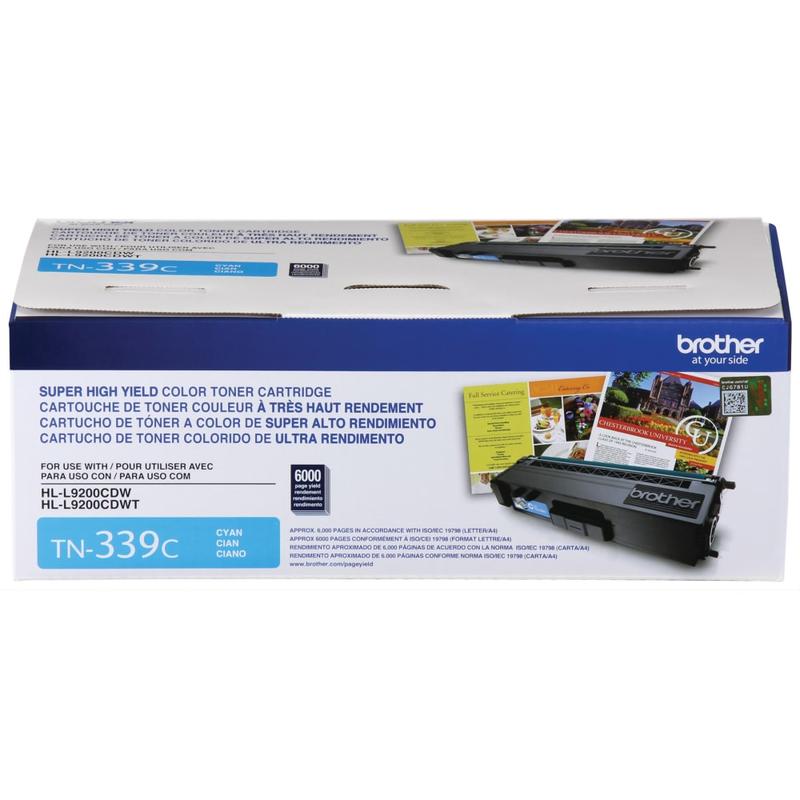 Brother TN-339 Cyan High Yield Toner Cartridge, TN-339C MPN:TN339C