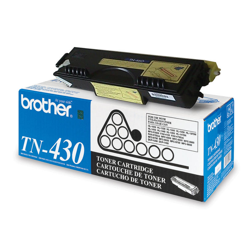 Brother TN-430 Black Toner Cartridge, TN-430BK MPN:TN430