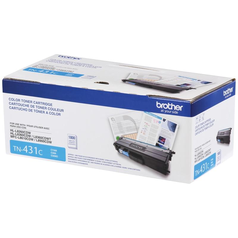 Brother TN-431 Cyan Toner Cartridge, TN-431C MPN:TN431C