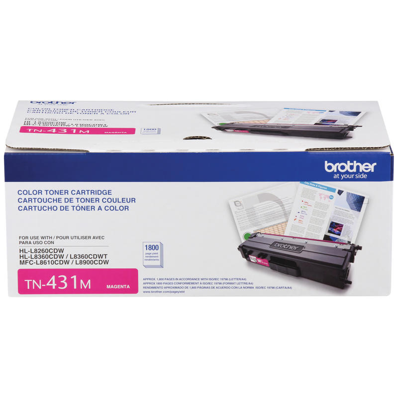 Brother TN-431 Magenta Toner Cartridge, TN-431M MPN:TN431M