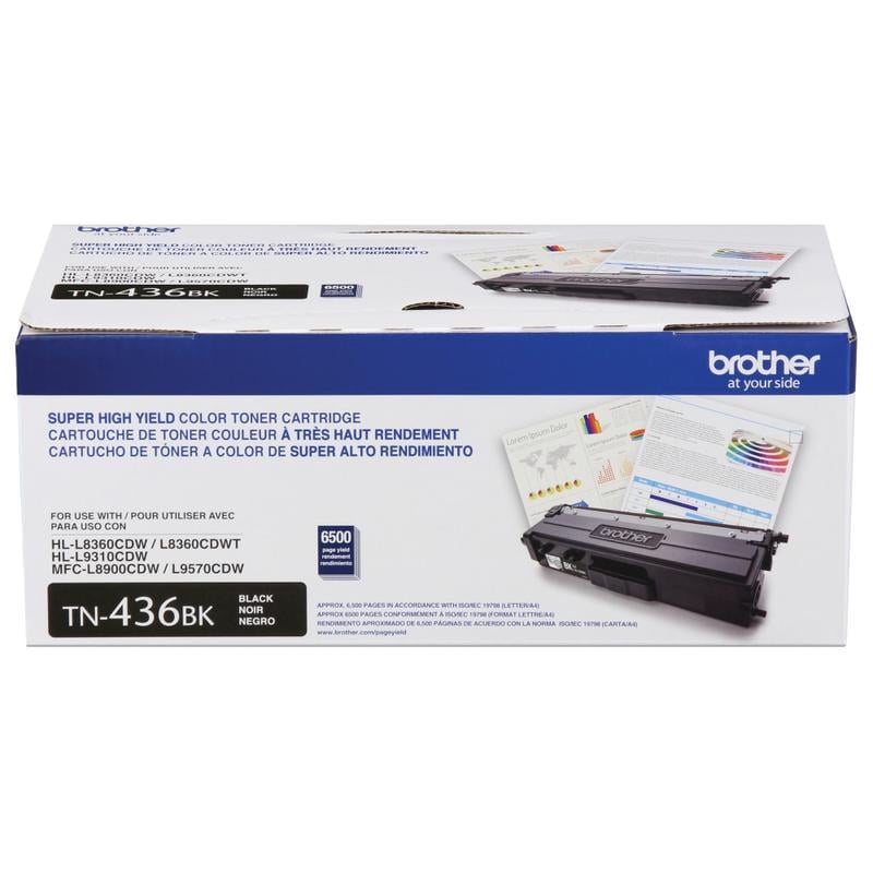 Brother TN-436 Black High Yield Toner Cartridge, TN-436BK MPN:TN436BK