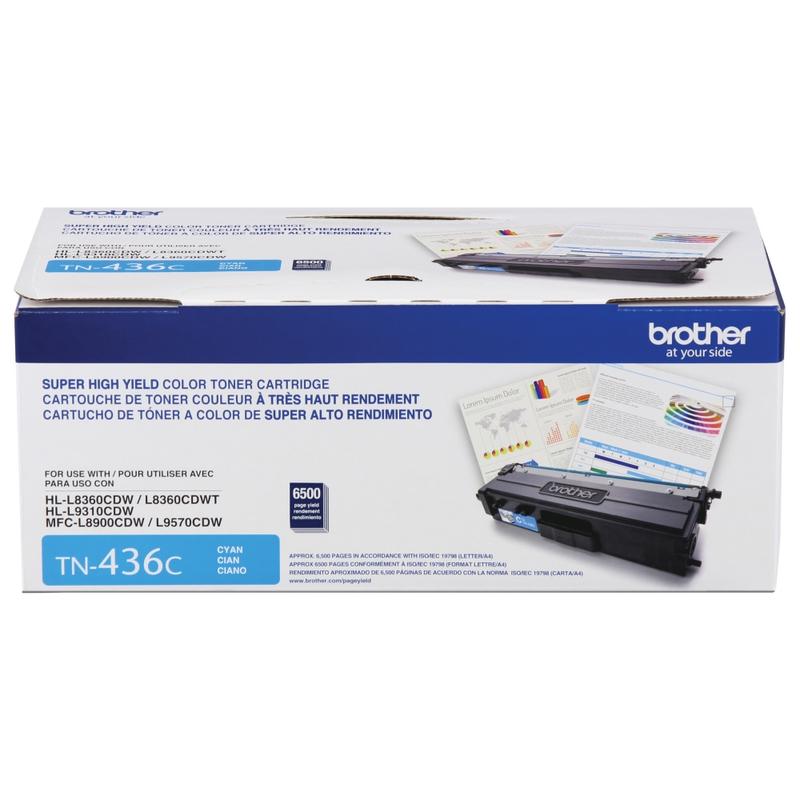 Brother TN-436 Cyan High Yield Toner Cartridge, TN-436C MPN:TN436C