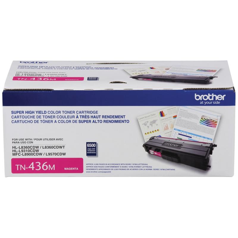 Brother TN-436 Magenta High Yield Toner Cartridge, TN-436M MPN:TN436M