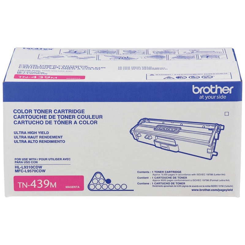 Brother TN-439 Magenta Extra-High Yield Toner Cartridge, TN-439M MPN:TN439M