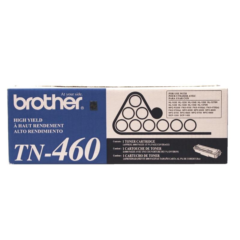 Brother TN-460 Black High Yield Toner Cartridge, TN-460BK MPN:TN460