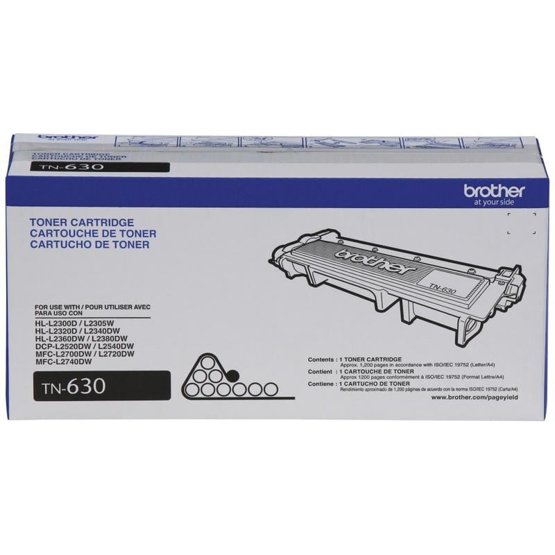 Brother TN-630 Black Toner Cartridge, TN-630BK (Min Order Qty 2) MPN:TN630