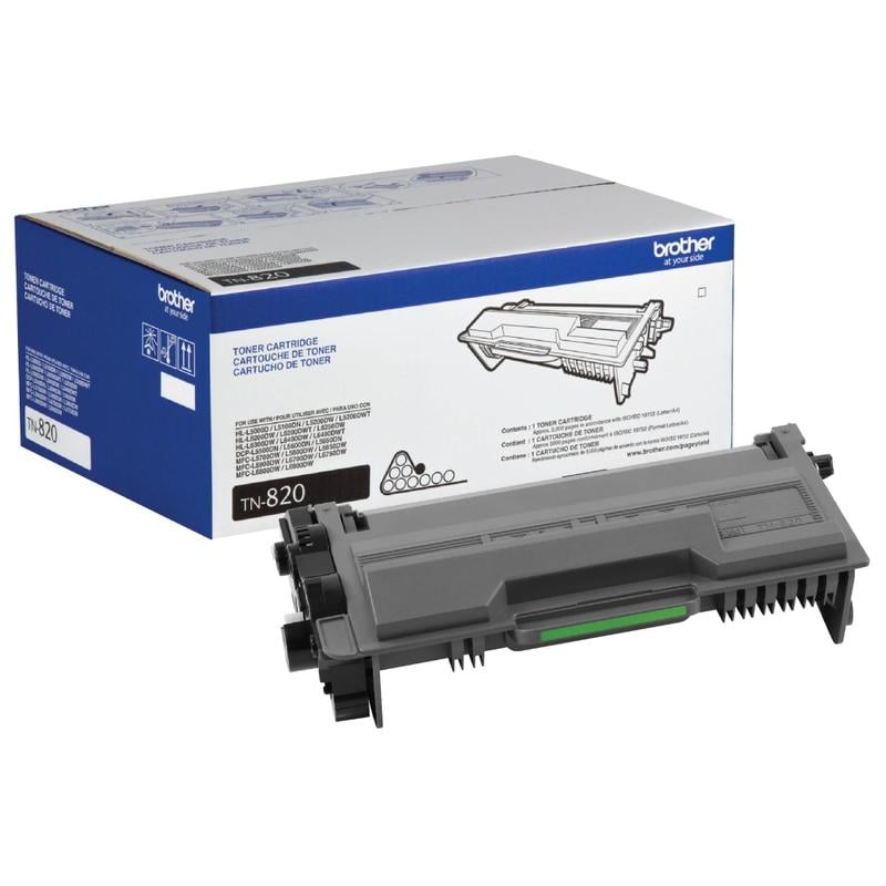 Brother TN-820 Black Toner Cartridge, TN-820BK MPN:TN820